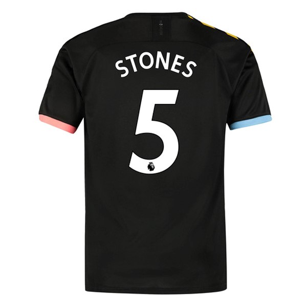 Camiseta Manchester City NO.5 Stones 2ª 2019/20 Negro